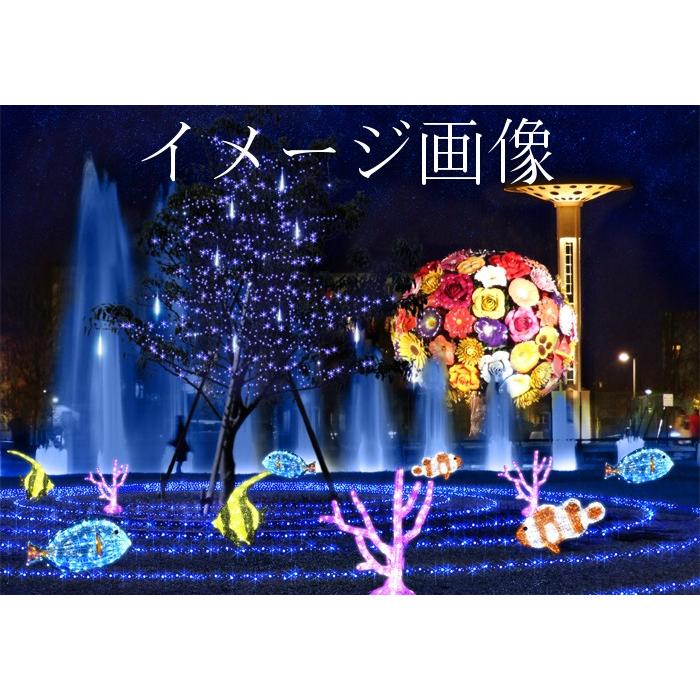 業務用 イルミネーション モチーフ ３D クリスマス フィッシュシリーズ 屋外 防雨 LED クリスタルグロー ナンヨウハギの画像