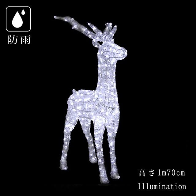 クリスマス3Dトナカイ大、小 業務用 イルミネーション 3D 大型モチーフ クリスマス屋外 防雨 LED