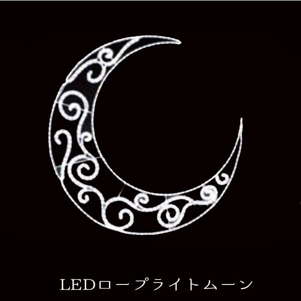 業務用 イルミネーション モチーフ ２D クリスマス 屋外 防雨 LEDロープライト ムーン