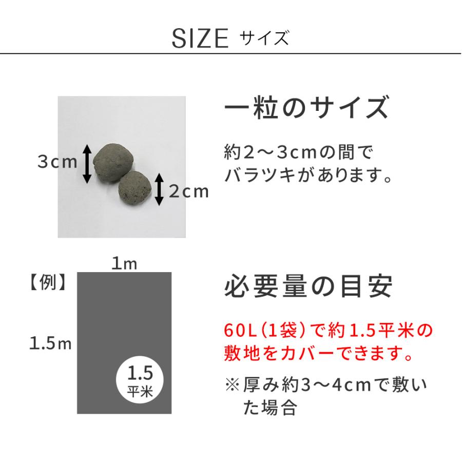 音で撃退！ セラミック防犯砂利 60L (1.5m2) EXBJ-60L : DIYインテリア