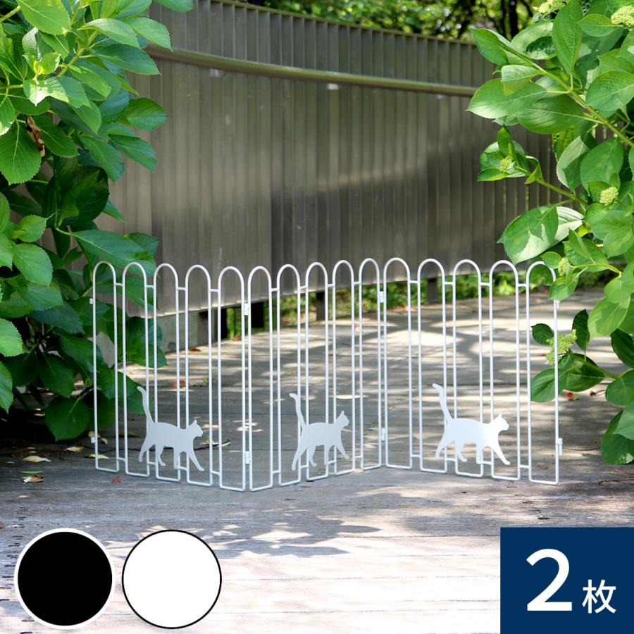 折り畳み式アイアンゲート アイアンフェンス ペットゲート(ホワイト)　３日間使用 折り畳み式アイアンゲート アイアンフェンス ペットゲート