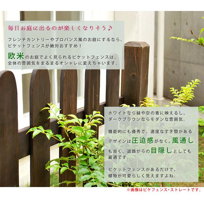 ピケットフェンス　Ｕ型　平地４連結セット SFPU1200-4HB_4