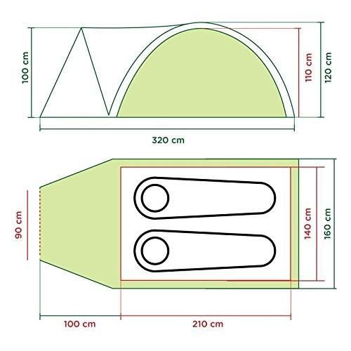 海外モデル Coleman コールマン ダーウィン 2 プラス 2人用テント