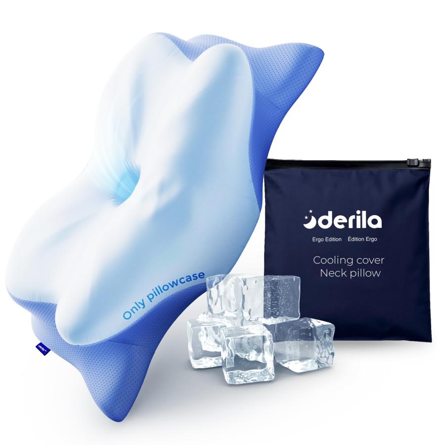 derila Ergo standard 枕本体　新品未開封品　未使用枕カバー付 Derila Ergo デリラエルゴ 枕カバーのみ 冷却ピローケース 低反発枕