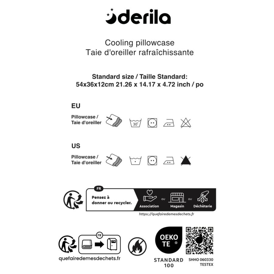 Derila Ergo デリラエルゴ 枕カバーのみ 冷却ピローケース 低反発枕