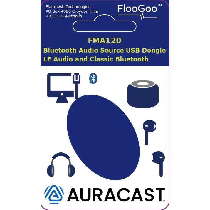 FlooGoo FMA120 Bluetoothデュアルモードオーディオアダプター aptX