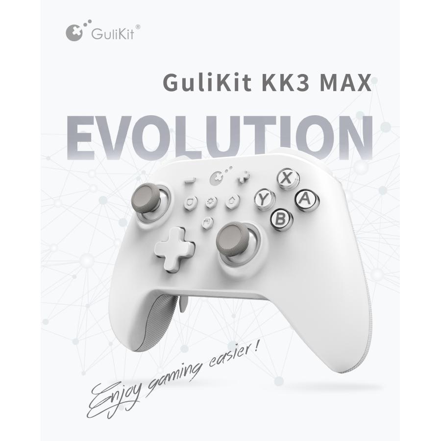 GuliKit KK3 MAX コントローラー KingKong3 ジョイスティック Switch、Switch OLED、Switch Lite、Steam Deck、Android、iOS、macOS、Windows 白 GuliKit KK3 MAX コントローラー KingKong3 ジョイスティック Switch、Switch OLED、Switch Lite、Steam Deck、Android、iOS、macOS、Windows 白