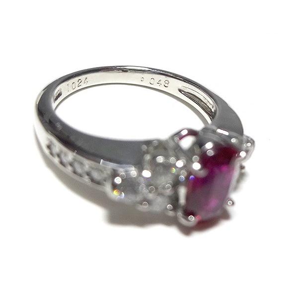 新品未使用 非加熱 天然ルビーリング R1.024ct/D0.48ct CGL鑑別書 CA 