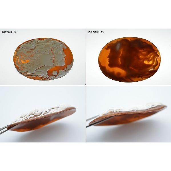 ◇パトリシア パルラーティ◇シェルカメオ ルース 約75.34×54.31mm 約