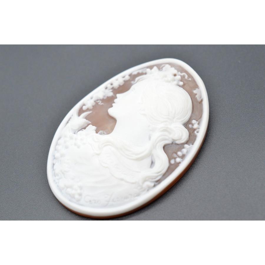 ◇C.フェラーラ◇シェルカメオ ルース 約55.00×41.02mm 約15.48g