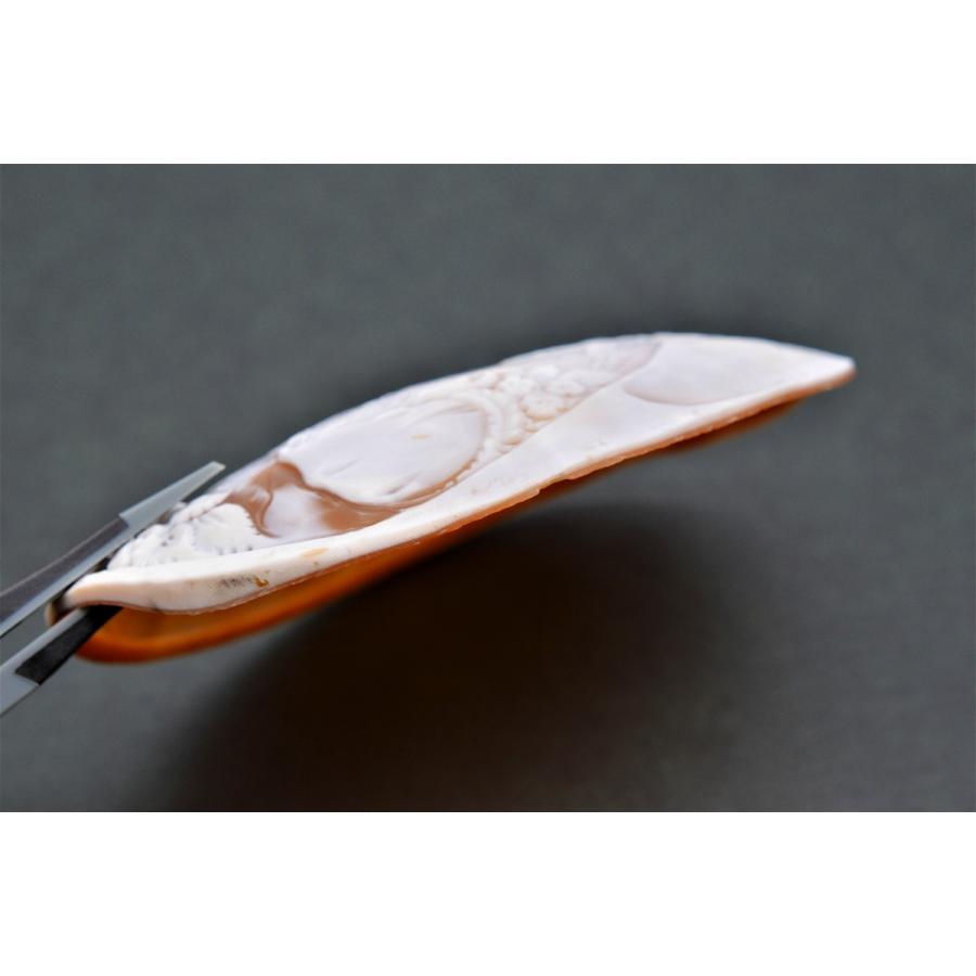 大判◇SOL◇シェルカメオ ルース 約18.11g【90.55ct】 約95.10×70.60