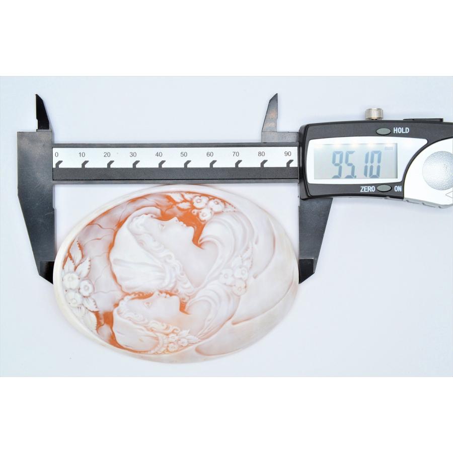 大判◇SOL◇シェルカメオ ルース 約18.11g【90.55ct】 約95.10×70.60