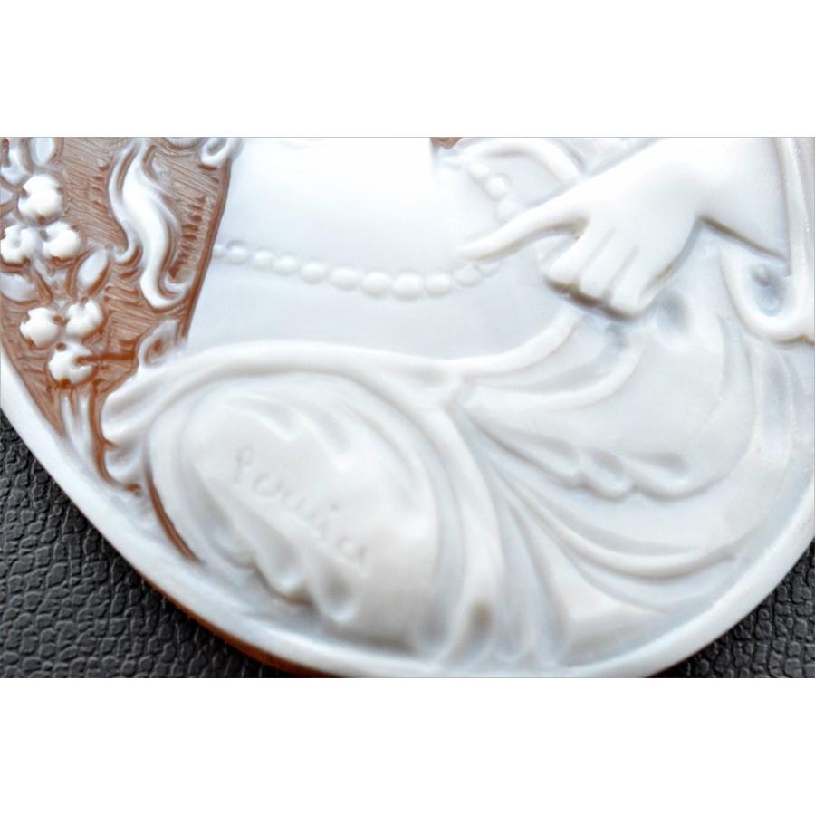 ◇ぺルニーチェ◇シェルカメオ ルース 約55.27×42.65mm 約9.75g