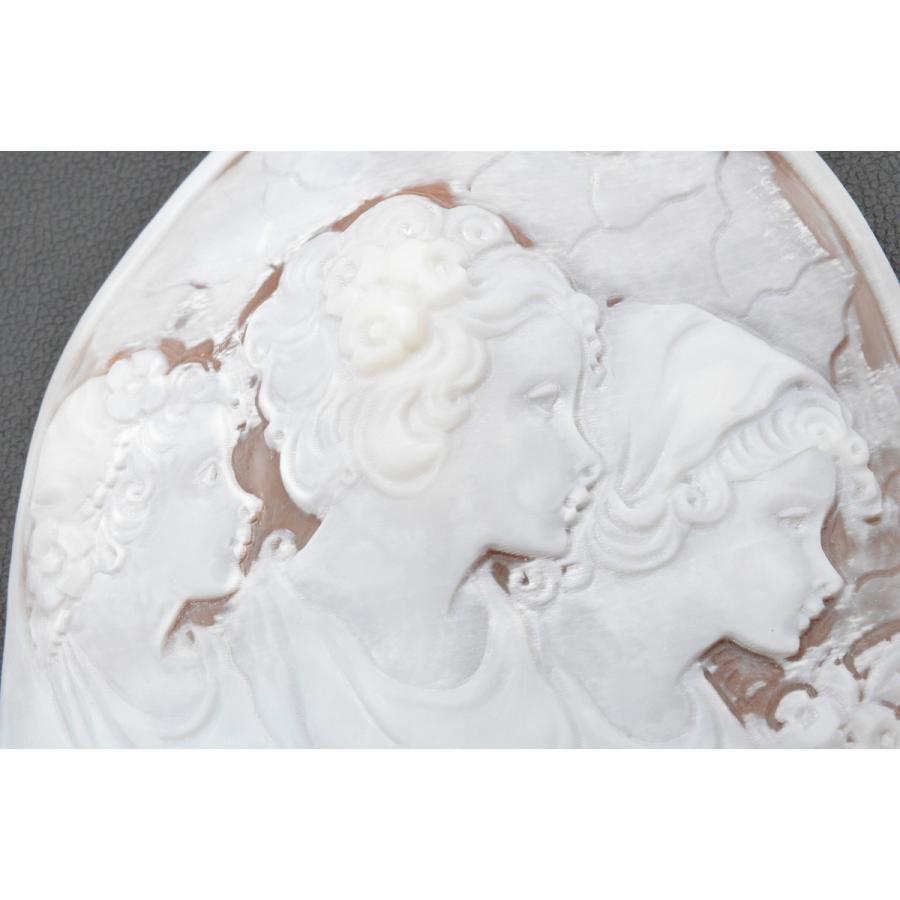 大判◇ソルヴィーノ◇シェルカメオ ルース 約95.98×71.03mm 約21.99g