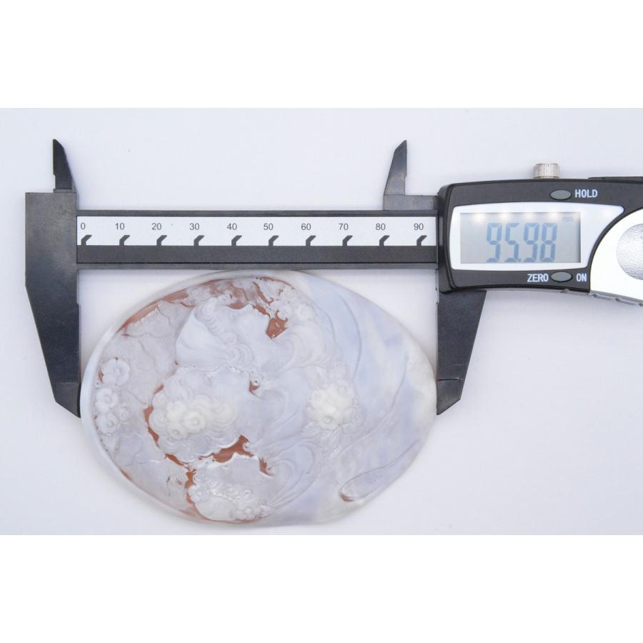 大判◇ソルヴィーノ◇シェルカメオ ルース 約95.98×71.03mm 約21.99g