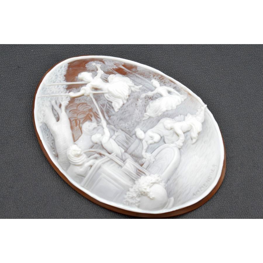 ◇チロ・アメンドーラ◇シェルカメオ ルース 約84.07×62.96mm 約