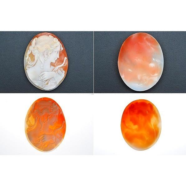 ◇アメンドーラ◇シェルカメオ ルース 月の女神 約70.52×54.19mm 約