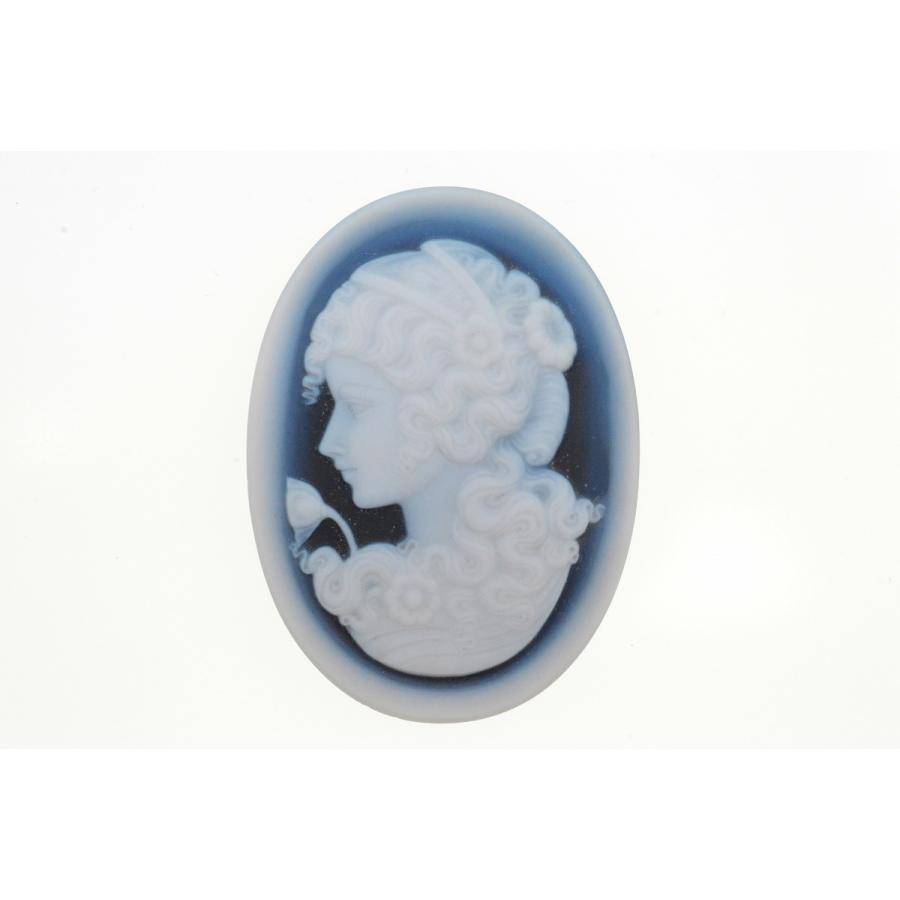 ストーンカメオのルース ストーンカメオ ルース 約44.97×32.91mm 約10.02g【50.1ct】 加工材料