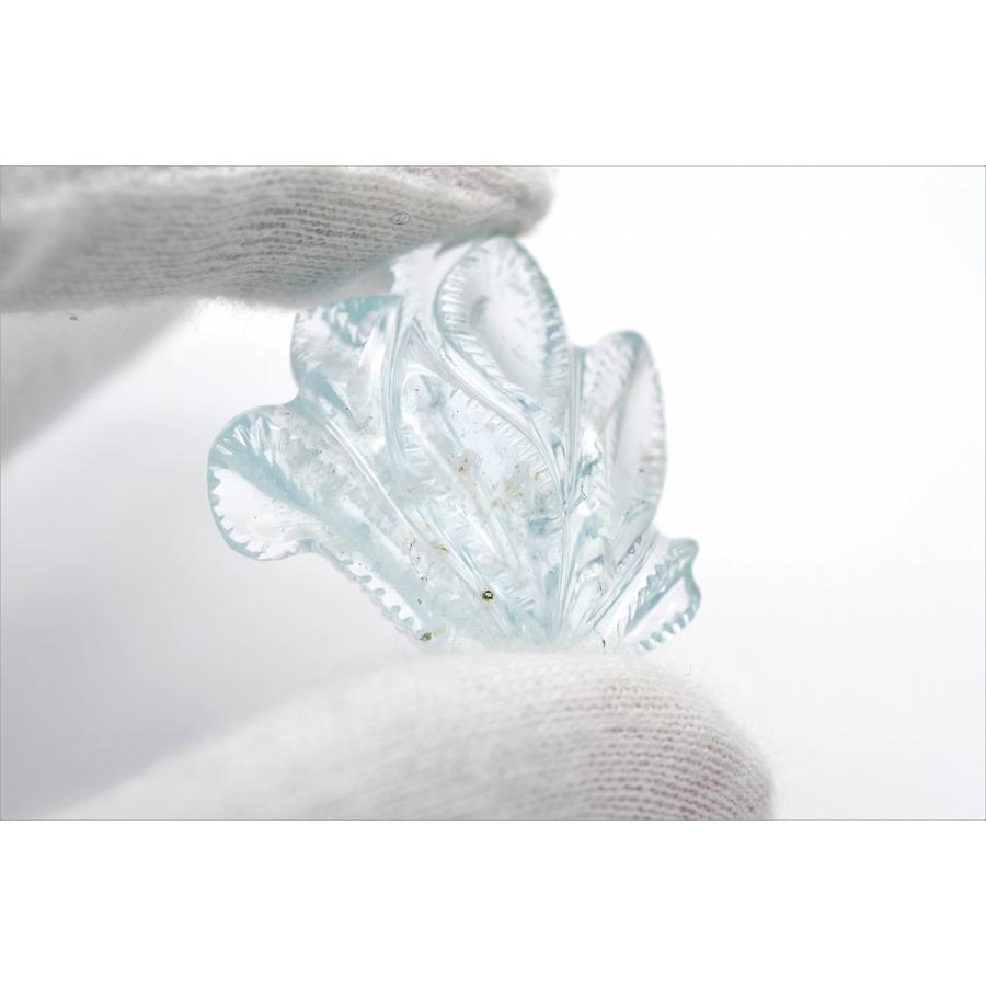 大人気新品セール ブ ◇カービング◇天然アクアマリン【ベリル】ルース 約49.048ct アクアマリン
