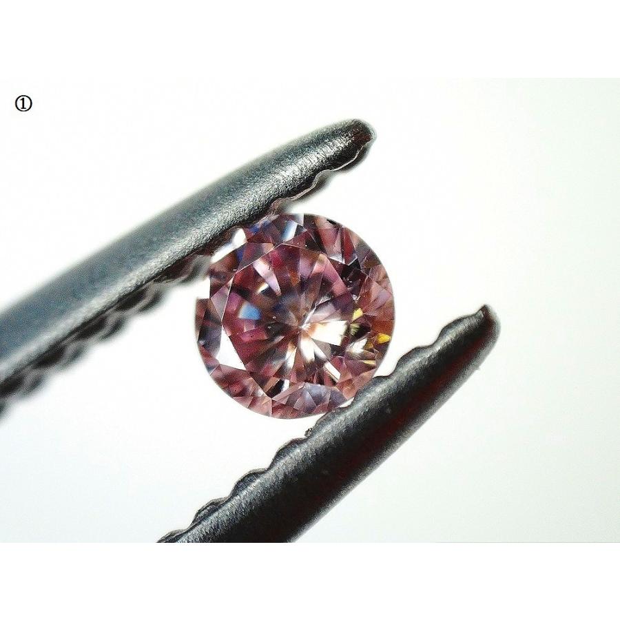 ◇ペアルース◇天然ピンクダイヤモンド 0.032ct FANCY PINK SI2/RD 