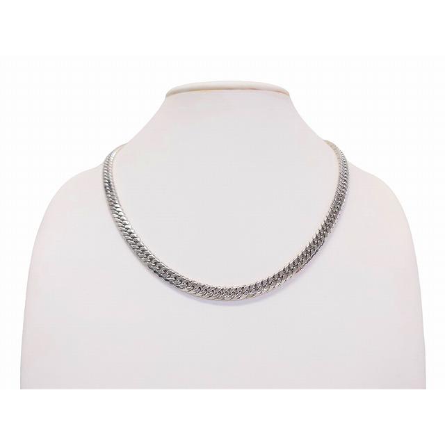 ◇新品仕上げ◇喜平 ネックレス PT1000 6面カット ダブル 約 ◇新品仕上げ◇喜平 ネックレス PT1000 6面カット ダブル 約