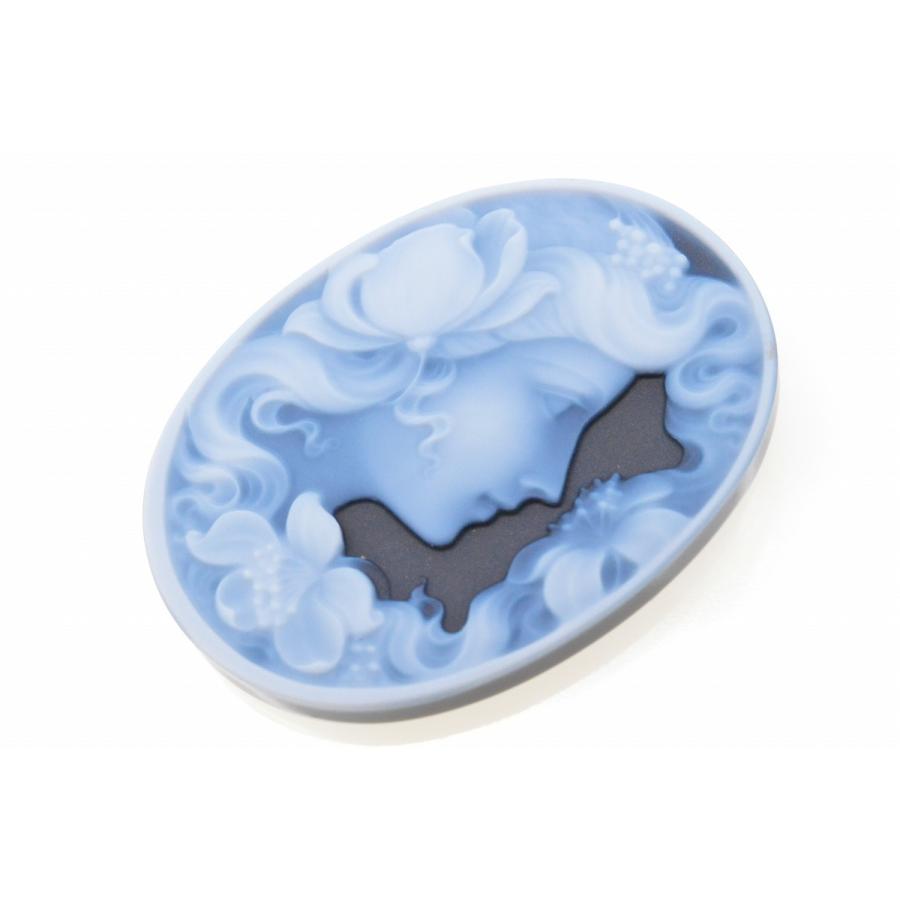 ストーンカメオのルース ストーンカメオ ルース 約39.88×29.91mm 約7.61g【38.05ct