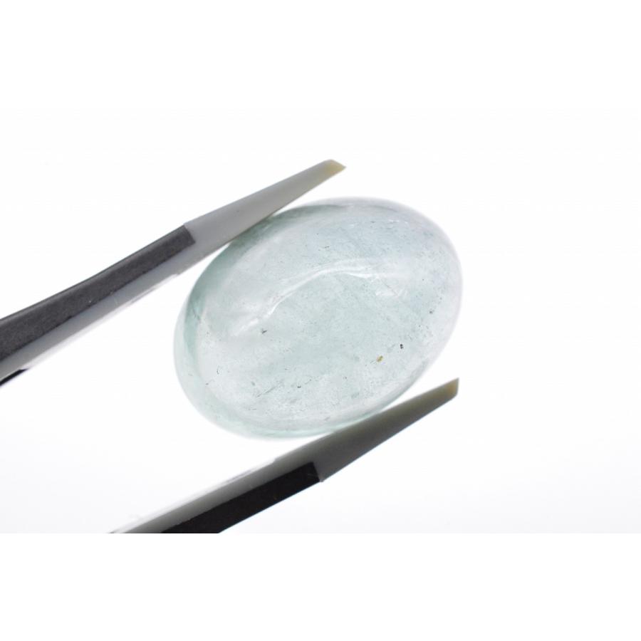 天然グリーンベリル【ミント】ルース 27.573ct カボション CGL 