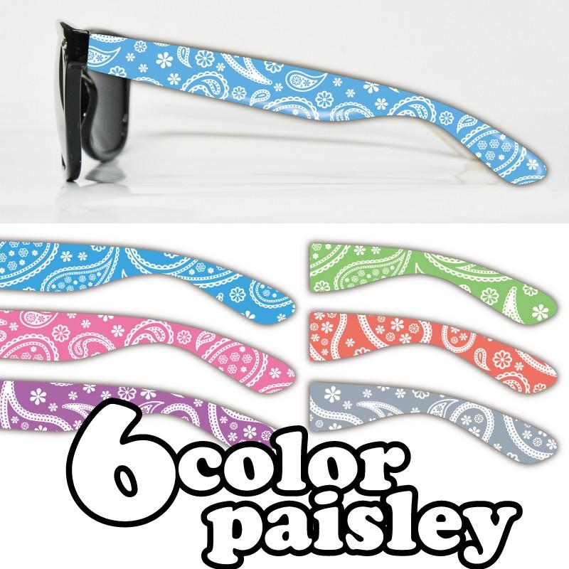 ペイズリーデザインサングラス　6色から選べるカラフルサングラス｜colorstage｜02