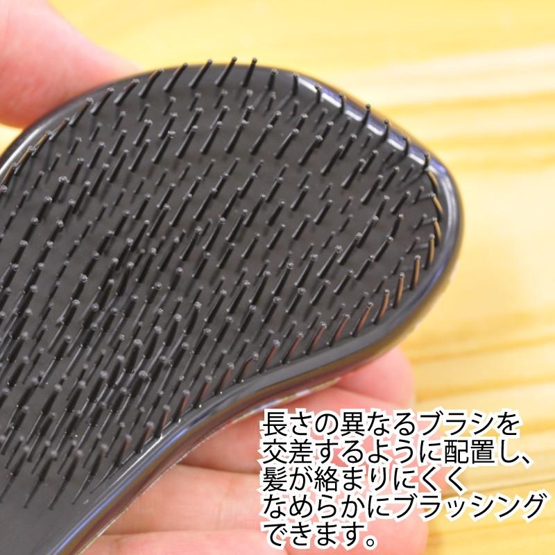アニマル柄ヘアブラシ 絡まない マッサージ 持ちやすい形状 コンパクト