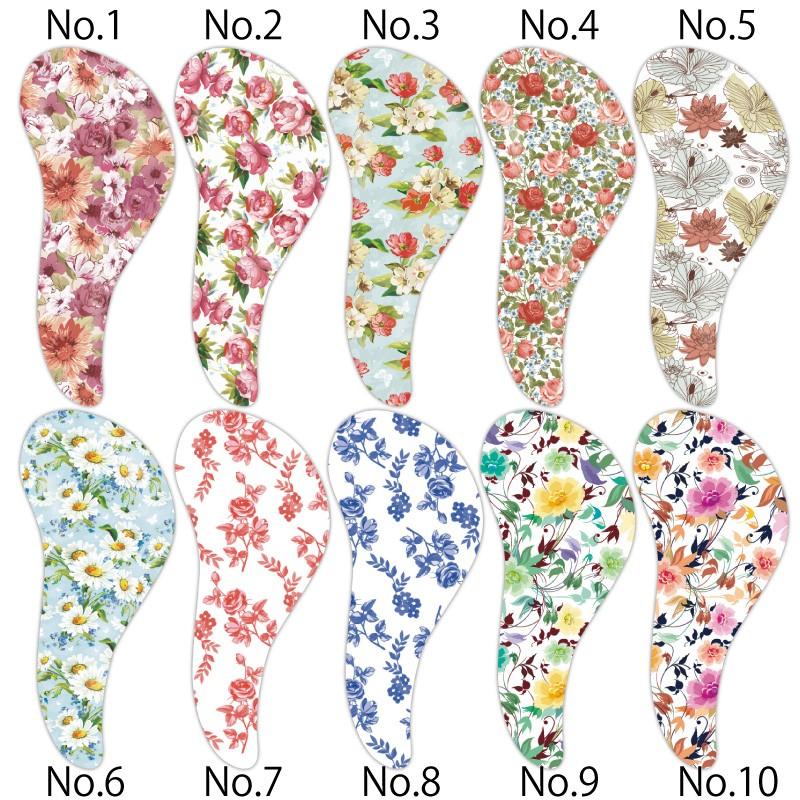 花柄ヘアブラシ　絡まない　マッサージ　持ちやすい形状　コンパクトサイズ　携帯にも　櫛　くし　ブラシ　フラワー　花柄 |  | 01