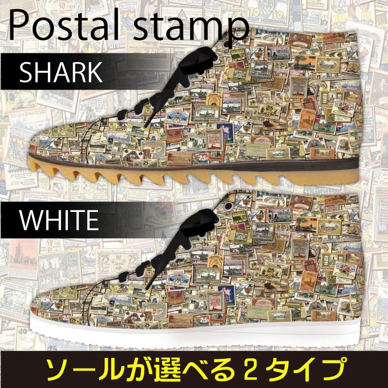 スニーカー　ハイカットpostage stamp  Model:メンズSN-H17SS-5｜colorstage
