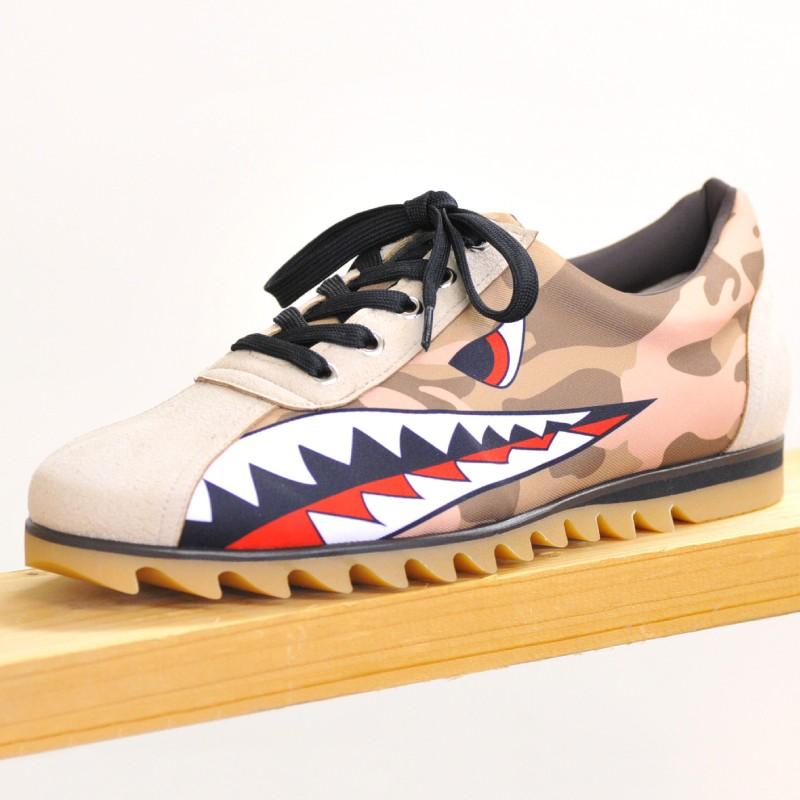 スニーカー　ローカット　戦闘機ノーズアートcamo Model:メンズSN-L17SS-19 |  | 01