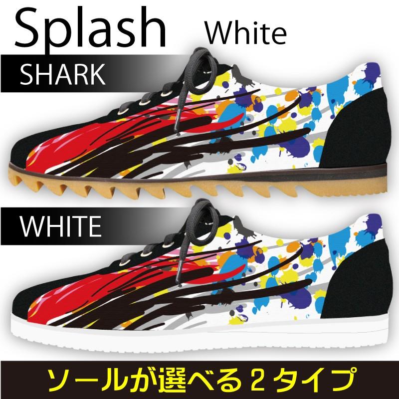スニーカー　ローカット　ＳＰＬＡＳＨ　ＷＨＩＴＥ Model:メンズSN-L17SS-29 | 