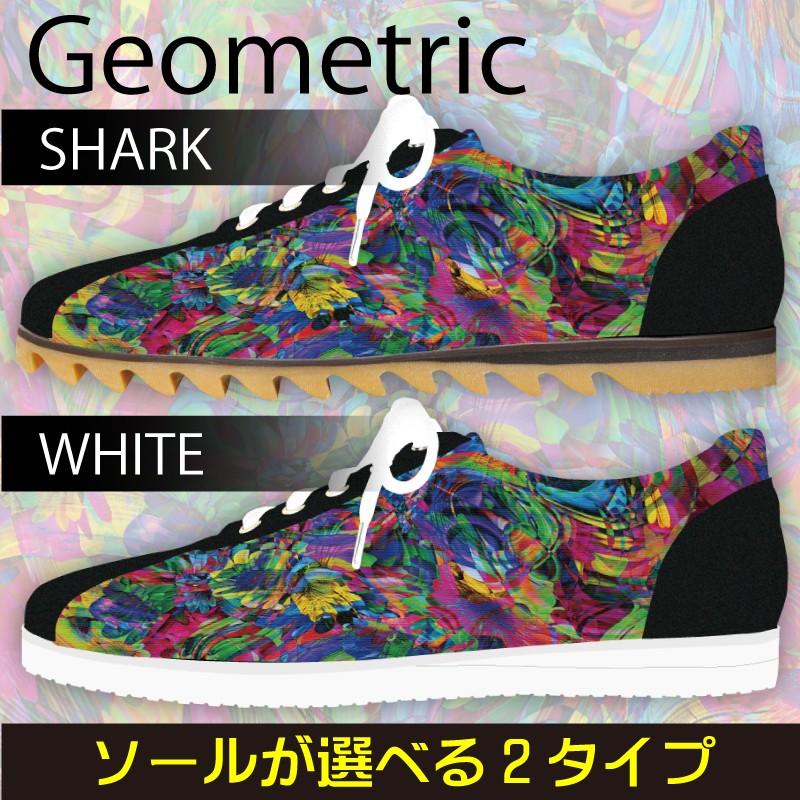 スニーカー　ローカット　幾何学模様 Model:メンズSN-L17SS-6 | 