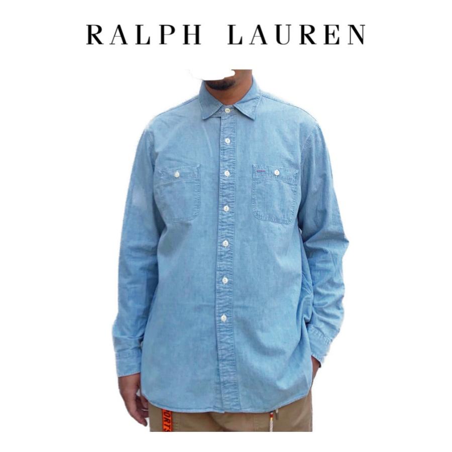 ポロ ラルフローレン 長袖 シャツ シャンブレー Polo Ralph Lauren メンズ Mens インディゴ 01rl 03 47 Colorwardrobe 通販 Yahoo ショッピング