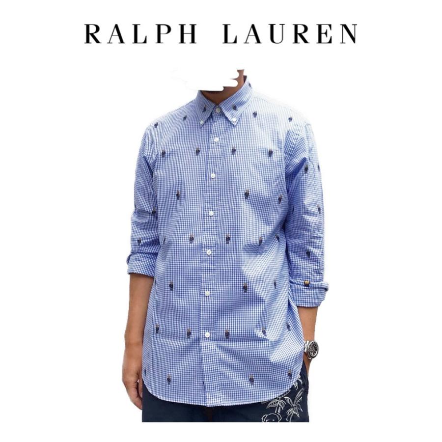 ポロ ラルフローレン 長袖 シャツ ポロベアー Polo Ralph Lauren メンズ Mens ブルー 01rl 03 49 Colorwardrobe 通販 Yahoo ショッピング