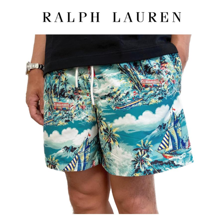 ポロ ラルフローレン 水着 スイムウェア トロピカル柄 Polo Ralph Lauren メンズ Mens グリーンマルチ Www Samplehime Com