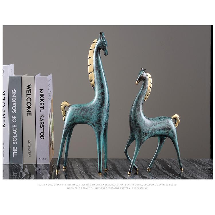 馬の置物 オブジェ インテリア 雑貨 置き物 誕生日 プレゼント プチギフト 北欧アンティーク おしゃれ 銅 国内初登場 激安 超特価