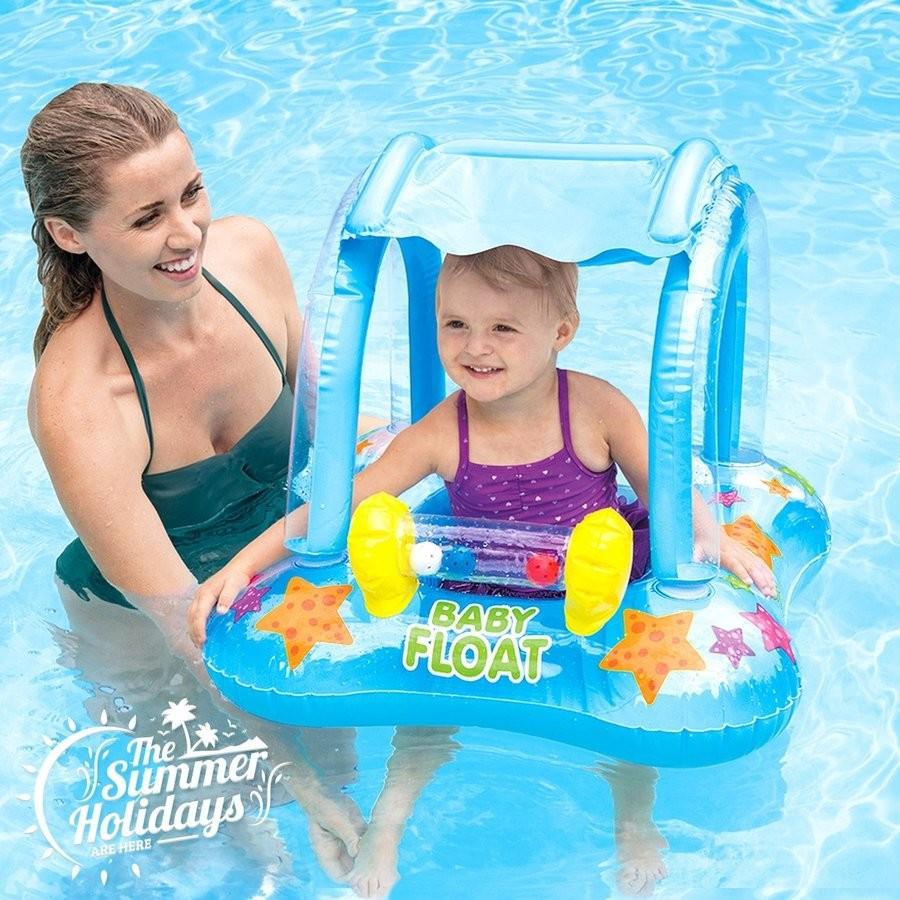 Intex 浮き輪 子供 足入れ フロート 屋根付き ベビー サンシェード 幼児 インテックス 子供用 子ども プール 海水浴 水遊び うきわ Colorway 通販 Yahoo ショッピング