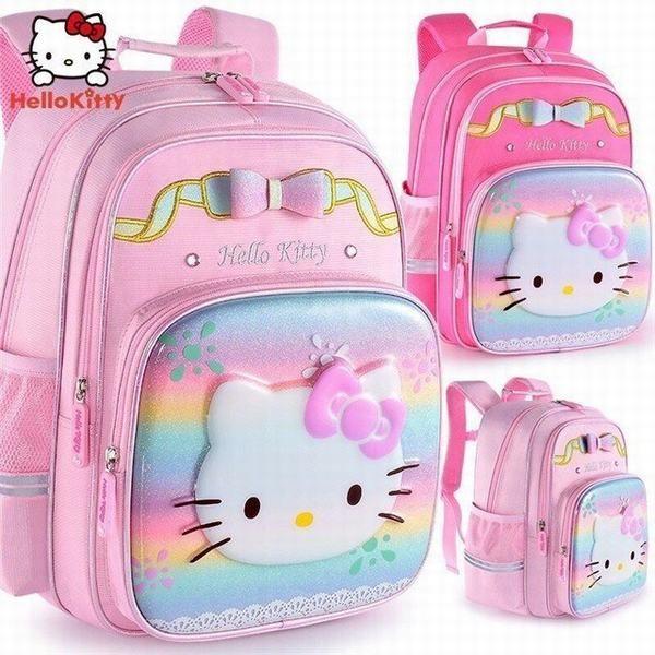 1568円 新作続 Hellokitty ハローキティ リュックサック 子供用リュックサック ピンク ローズピンク かばん デイパック 子供用 女の子 通園 遠足 旅行