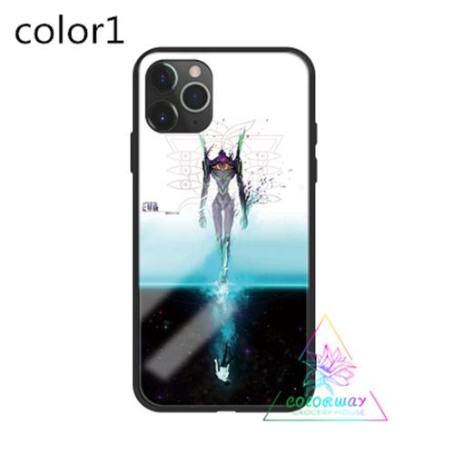 エヴァンゲリオンeva アイフォンスマホケース ガラスケース キャラクターiphone11 12 全面保護 スマホケース シリコン硬化ガラス Cw A1199 Colorway 通販 Yahoo ショッピング