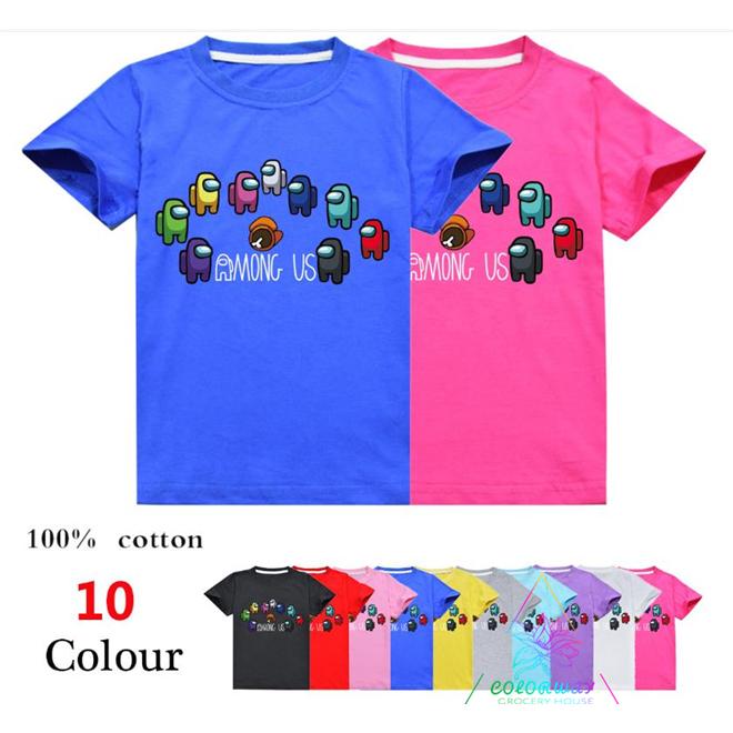 Among Us アマングアス グッズ Tシャツトーキ ョーグール 柔らかい 半袖トップス キャ ラクターグッズ 子供服