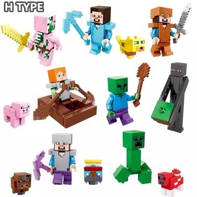 ミニフィグ Minecraft マインクラフト 12種 ミニフィギュア ブロック 人形 おもちゃ キッズ 子ども Cw A691 Colorway 通販 Yahoo ショッピング