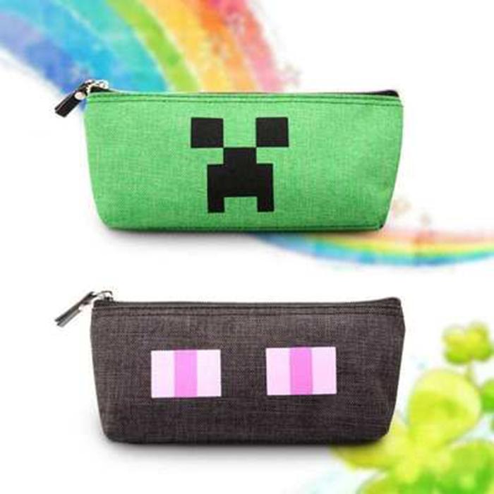Minecraft 送料無料 当日発送可能 マインクラフト クリーパー エンダーマン ペンケース 筆箱 グッズ キャラクター ゲーム ポーチ
