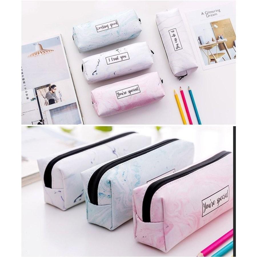 筆箱 ペンケース 筆入れ ふでばこ ペンポーチ 筆記用具 小物入れ ファスナータイプ マーブル模様 英字 アルファベット おしゃれ きれいめ 小学生２点セット Zak Colorway 通販 Yahoo ショッピング