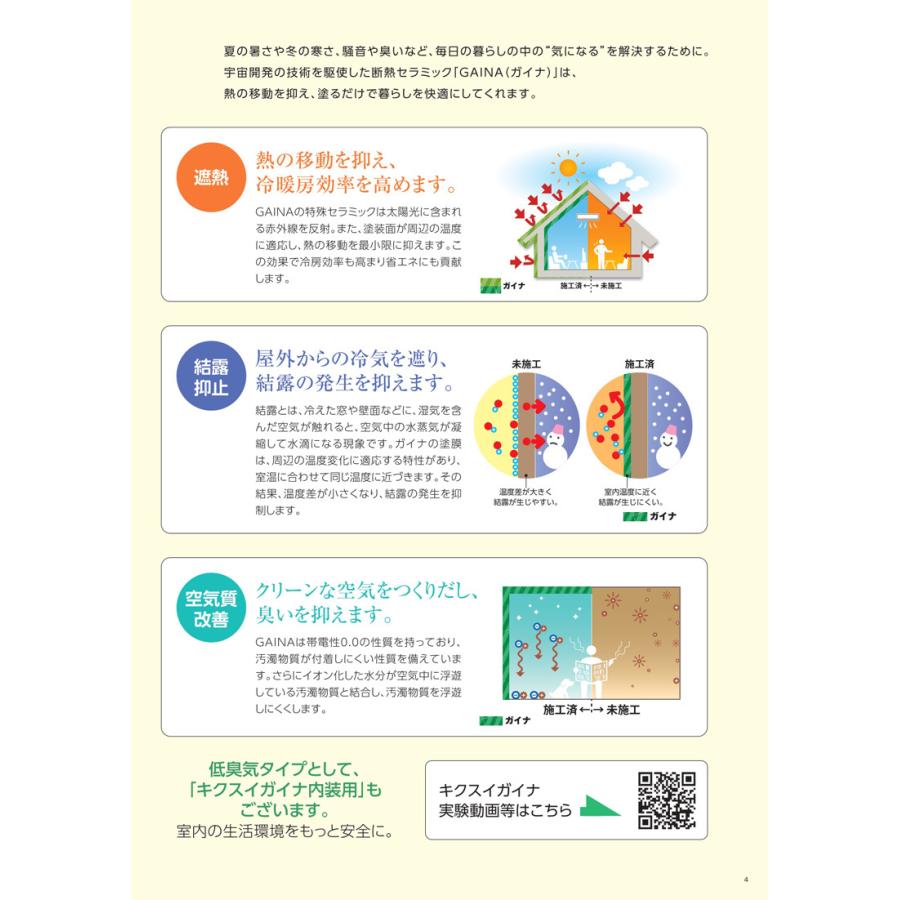 送料無料 キクスイ ガイナ 14kg 白 淡彩 水性 菊水化学 セラミック 