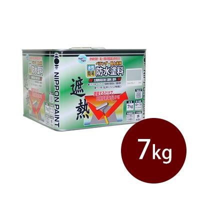【送料無料】 ニッペ水性ベランダ・屋上床用防水塗料 [7kg] 遮熱タイプ 乾燥塗膜は弾性に富み伸びがあるので塗膜の割れ・水の浸入を防ぎます。 | 