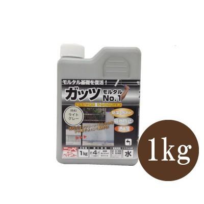 ニッペホームペイント ガッツモルタルNo.1 グレー [1kg] 水性フッ素系 
