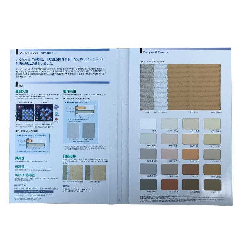 メール便 送料無料 アートフレッシュ 標準色 色見本帳 エスケー化研 SK
