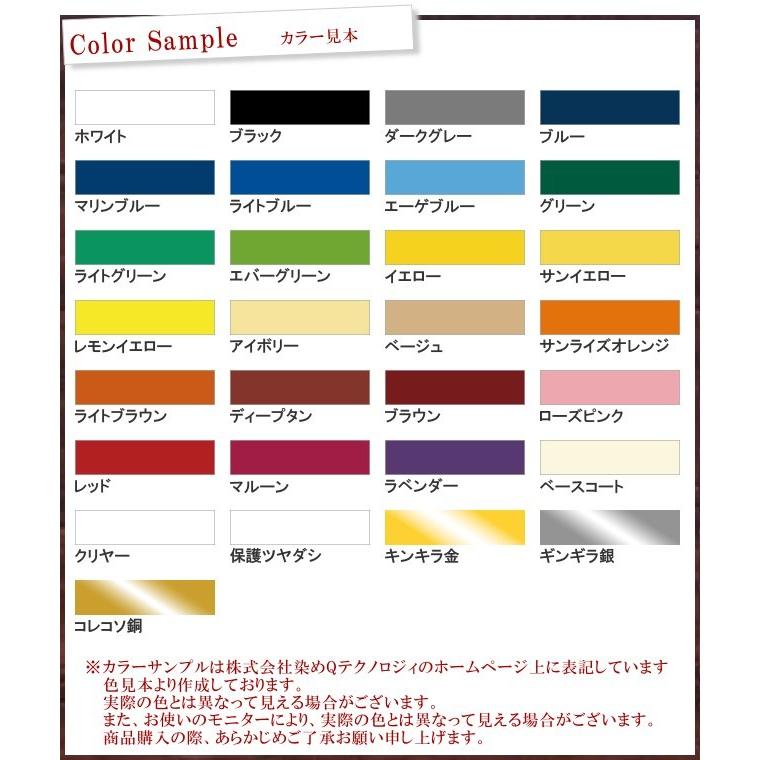 染めQ原色 ブラック 全28色 100ml スプレーガン専用 布 を 染める 染料